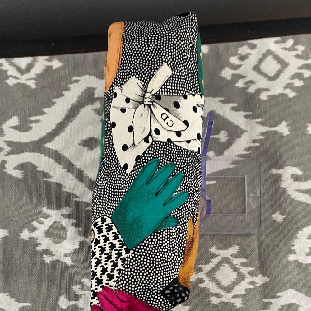 Dior Gloves Multicolor Patterned Cosmetic Bag with COA - Picture 9 of 10
